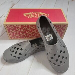 Vans Gray Perforated Slip-On Shoes